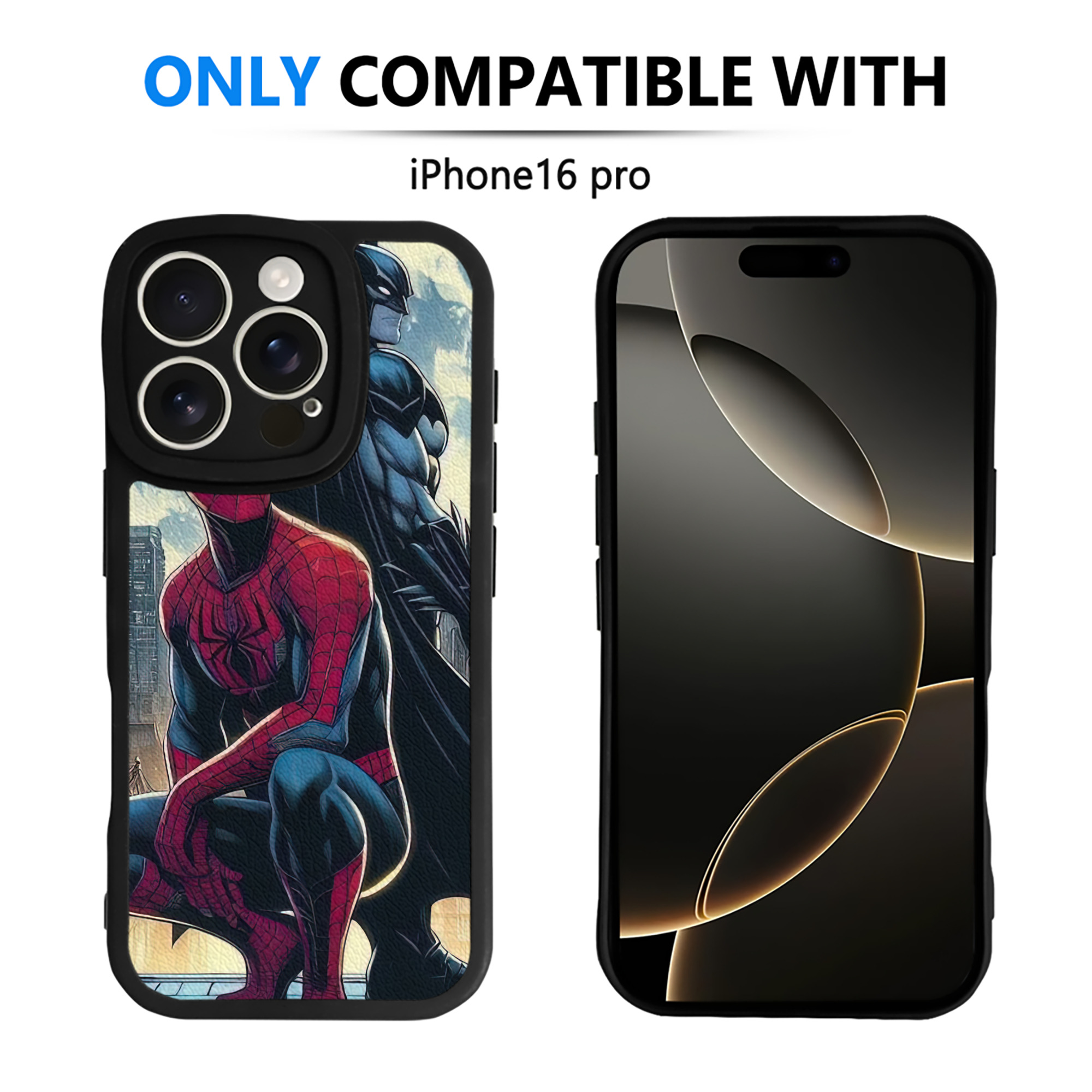 Spider Man スパイダーマン 【iPhone 16シリーズ対応】シリコンスマホケース（レザー調） 材質：シリコン